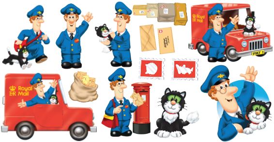 Postman Pat - Special Delivery Service Wall Sticker Set â www.themed.co.uk