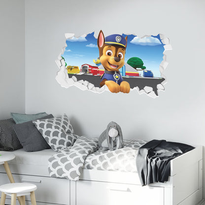 Paw Patrol Chase Broken Wall Sticker