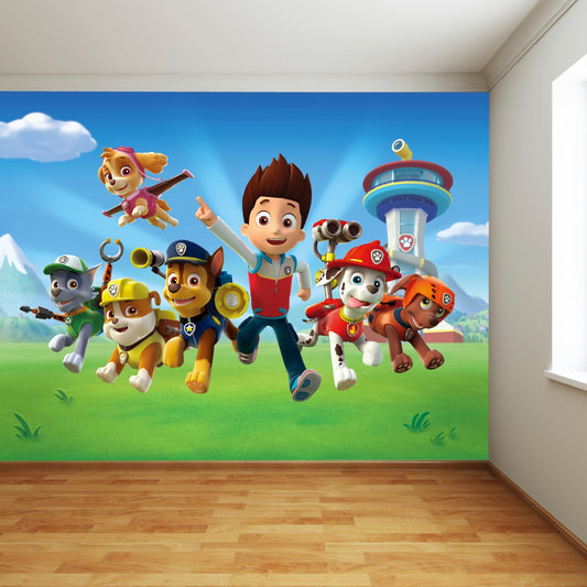 Paw Patrol Group Full Wall Mural