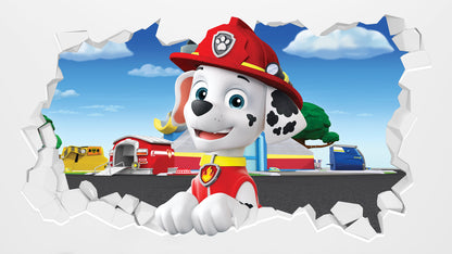 Paw Patrol Marshall Broken Wall Sticker