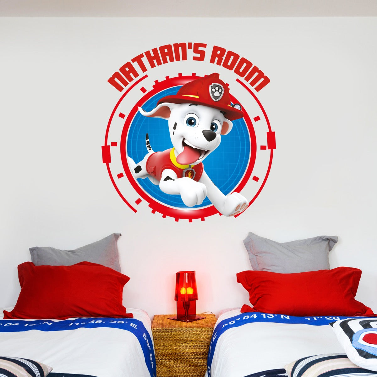 Paw Patrol Marshall Personalised Wall Sticker