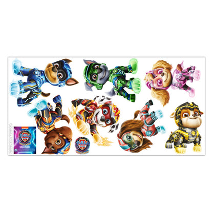 Paw Patrol The Mighty Movie Characters Wall Sticker Set