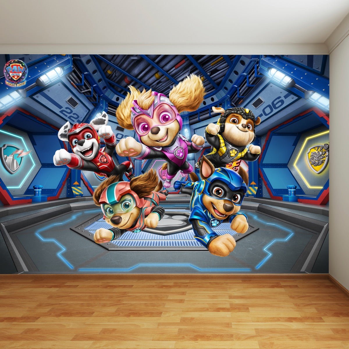 Paw Patrol The Mighty Movie Group Full Wall Mural