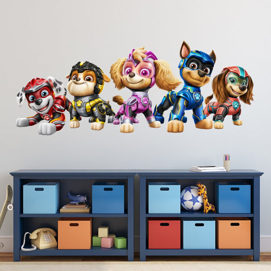 Paw Patrol The Mighty Movie Group Wall Sticker