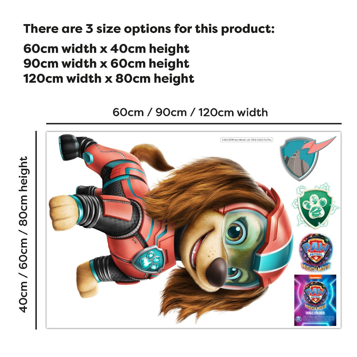 Paw Patrol The Mighty Movie Liberty Wall Sticker