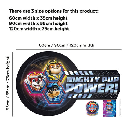 Paw Patrol The Mighty Movie Mighty Pup Power Wall Sticker