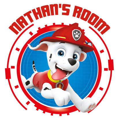 Paw Patrol Marshall Personalised Wall Sticker