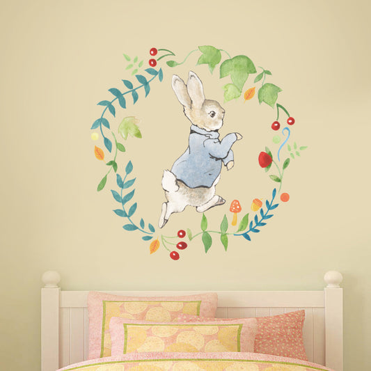 Peter Rabbit Wreath Wall Sticker