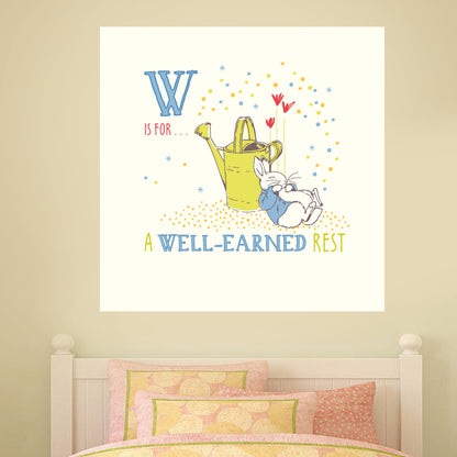 Peter Rabbit Well Earned Rest Wall Sticker Mural