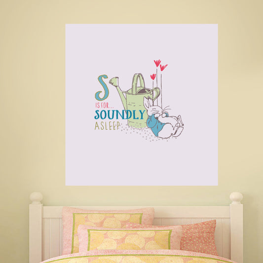 Peter Rabbit S Is For Soundly Asleep Wall Sticker