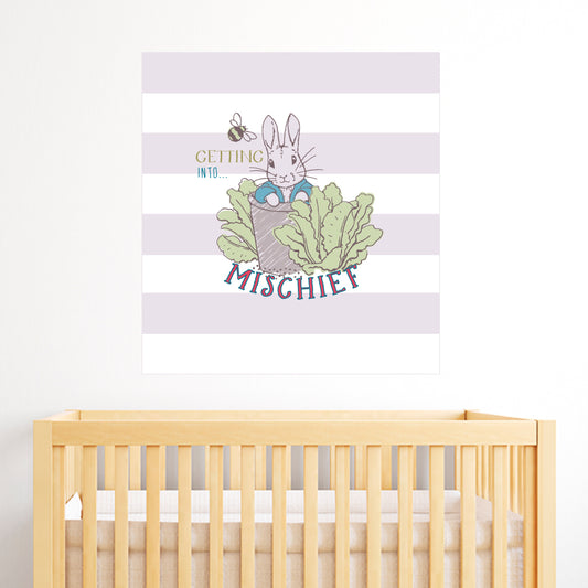 Peter Rabbit Getting Into Mischief Wall Sticker