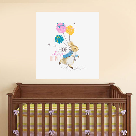 Peter Rabbit Hop Hop Hop Wall Sticker