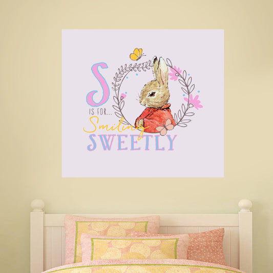 Peter Rabbit S Is For Smiling Sweetly Wall Sticker