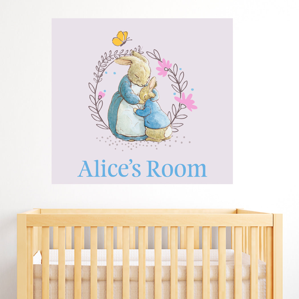 Peter Rabbit Josephine and Peter Rabbit Personalised Wall Sticker