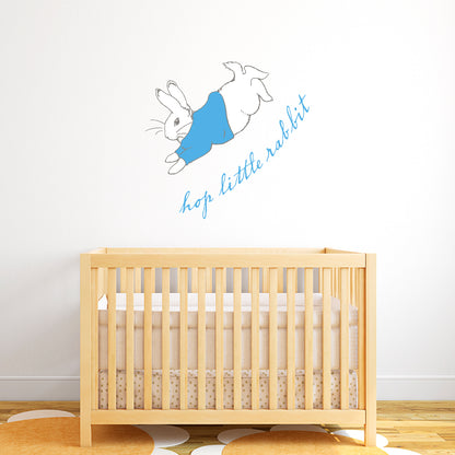 Peter Rabbit Hop Little Rabbit Wall Sticker Mural