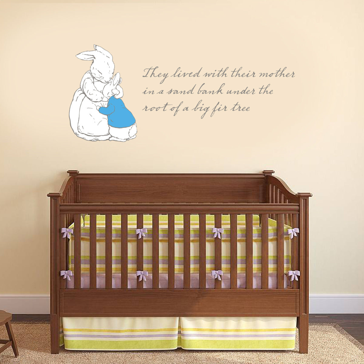 Forest Tree Peter Rabbit Peter Rabbit Under The Root Of A Big Fir Tree Wall Sticker Mural – www ...