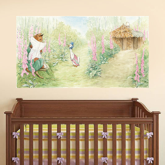 Peter Rabbit Mr Tod and Jemima Puddle Duck Wall Sticker