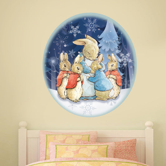 Peter Rabbit and Family Winter Themed Wall Sticker