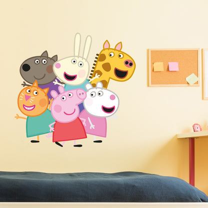 Peppa Pig Wall Sticker - Peppa and Friends Group