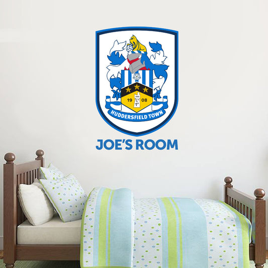 Huddersfield Town Crest Personalised Name Wall Sticker