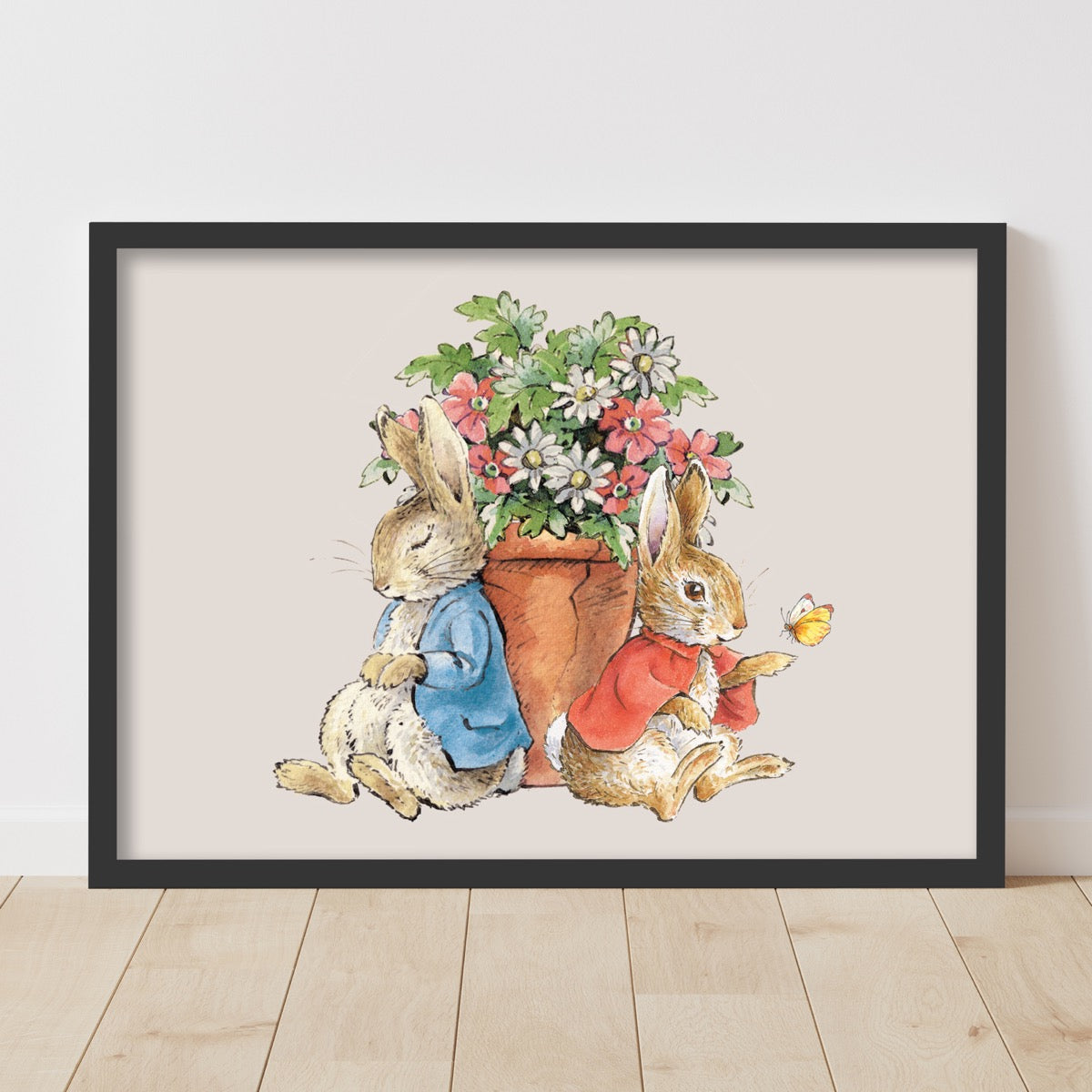 Peter Rabbit Print - Flower Pot Wall Art Print – www.themed.co.uk