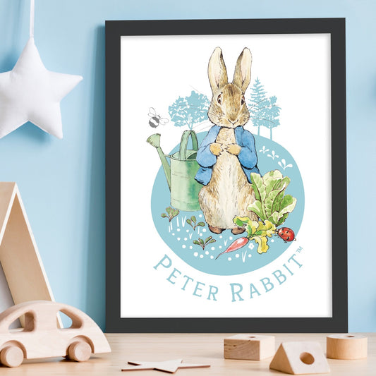 Peter Rabbit Print - Peter Garden Circle Print