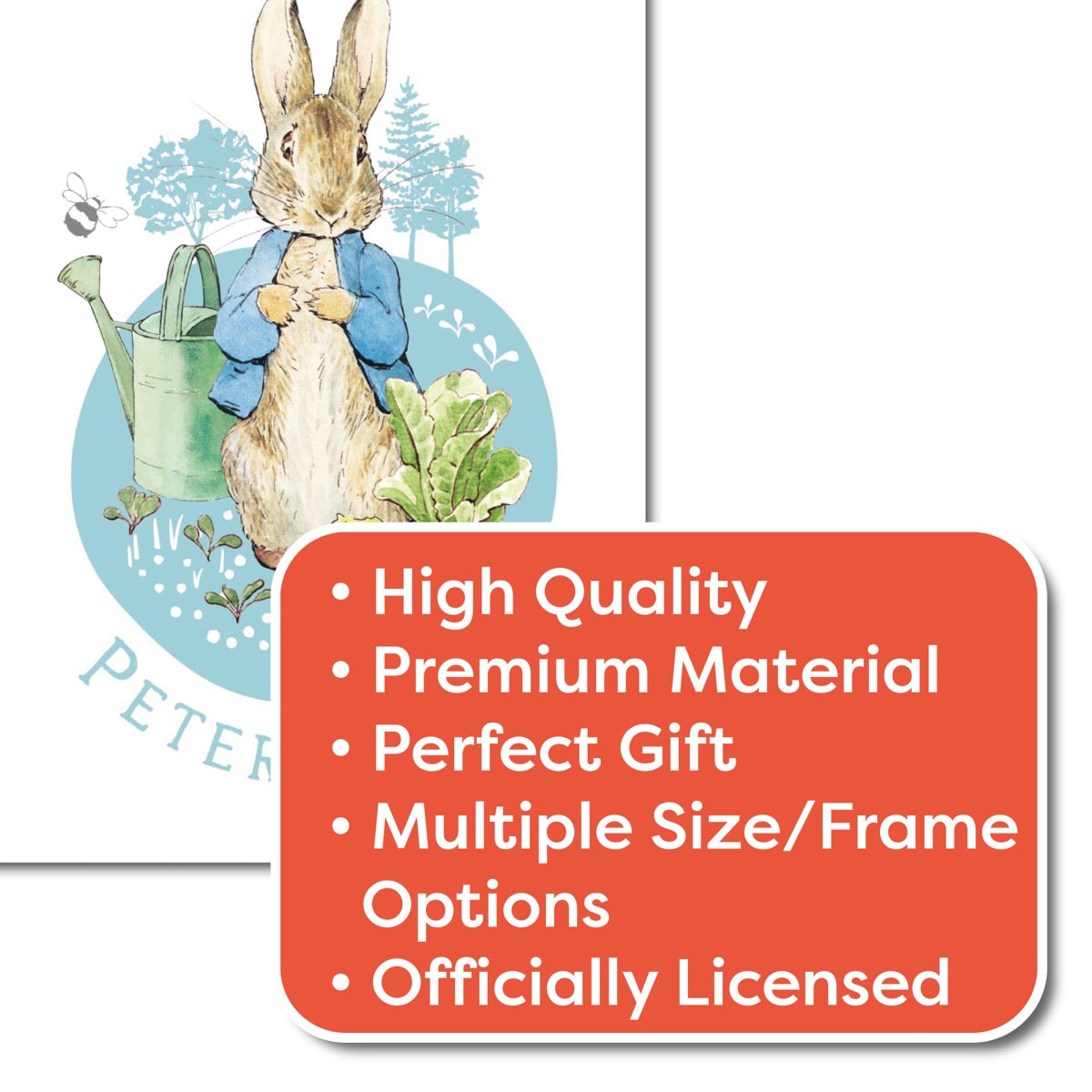 Peter Rabbit Print - Peter Garden Circle Print
