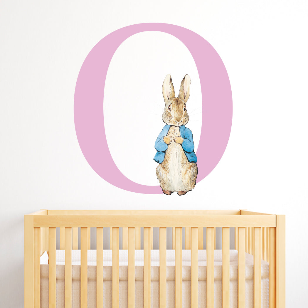Peter Rabbit & Letter Personalised Wall Sticker – www.themed.co.uk