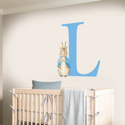 Peter Rabbit & Personalised Letter Wall Sticker