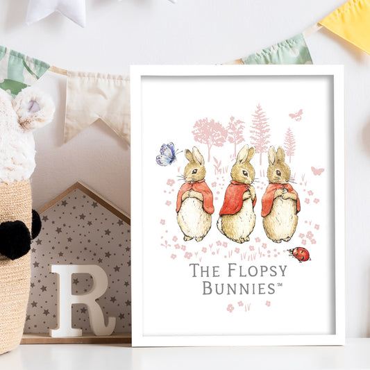 Peter Rabbit Print - The Flopsy Bunnies Nature Print