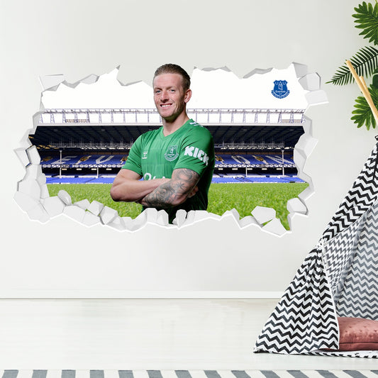 Everton Football Club - Pickford 23/24 Broken Wall Sticker + Toffees Decal Set