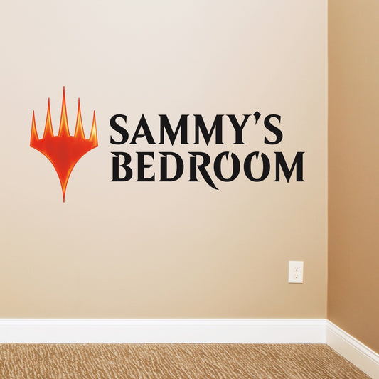 Magic: The Gathering Planeswalker Symbol Personalised Wall Sticker