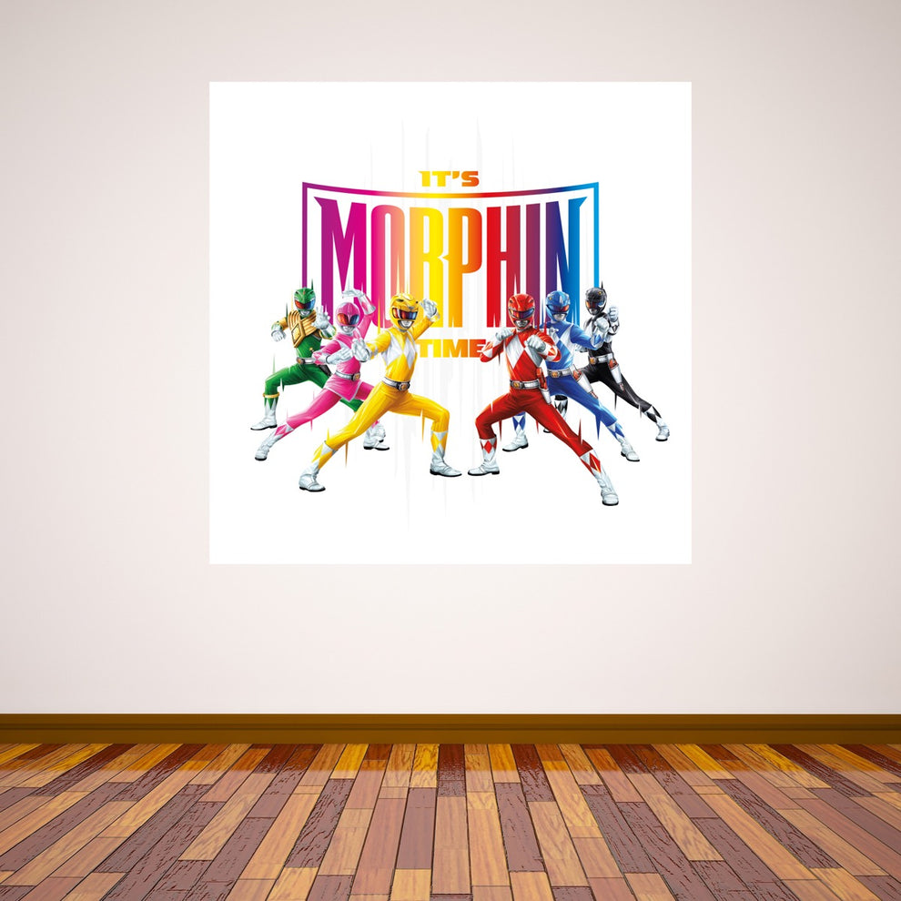 Power Rangers It's Morphin Time Wall Sticker – www.themed.co.uk