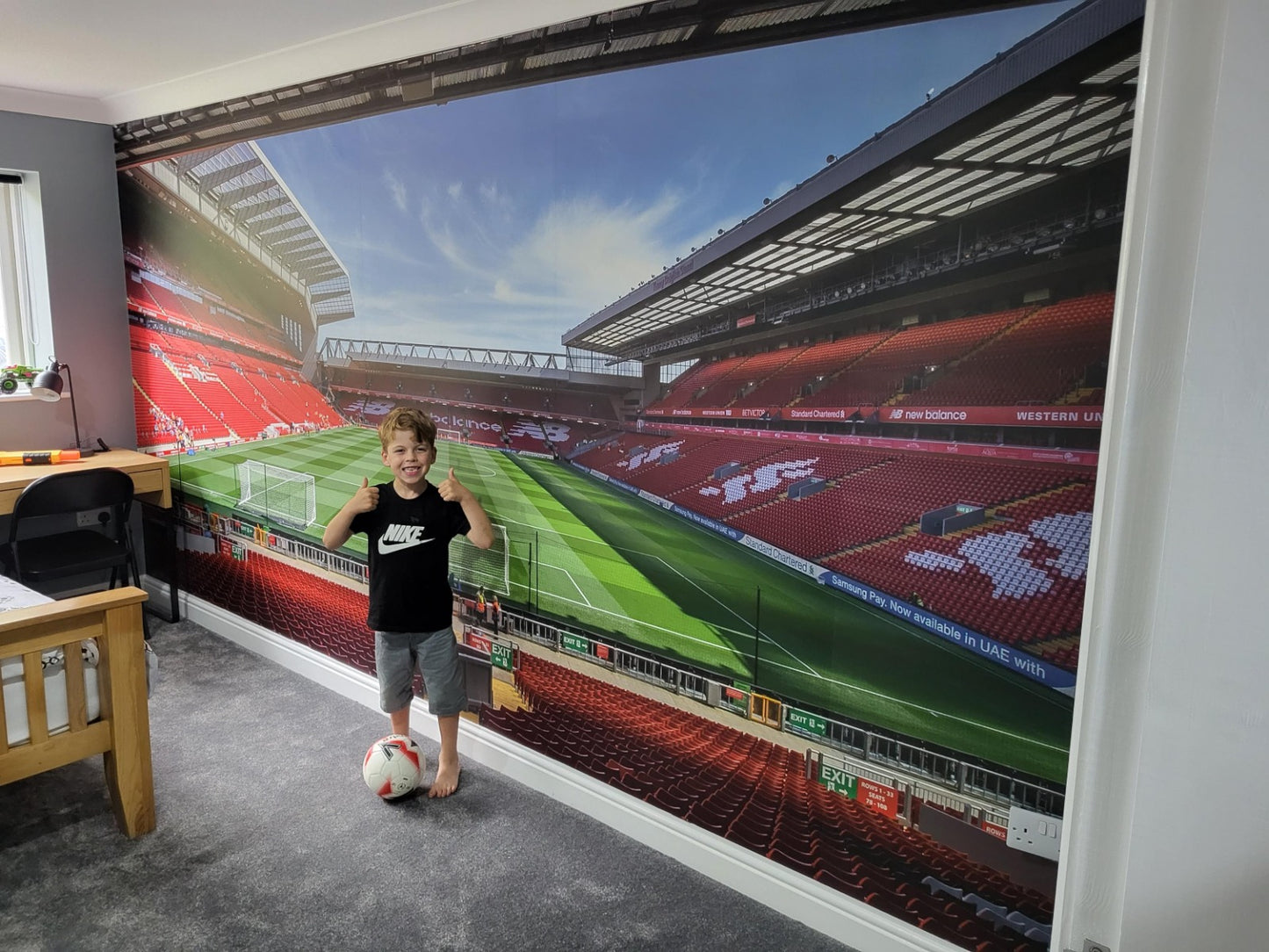 Liverpool FC Anfield Stadium Full Wall Mural - View From The Kop Image