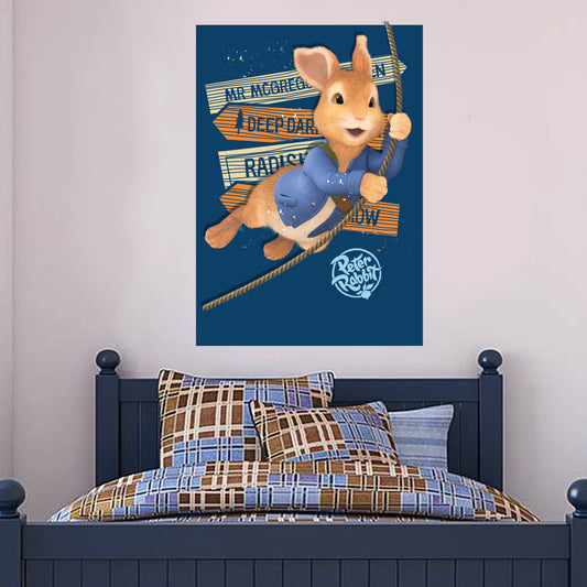 Peter Rabbit Rope Swing Wall Sticker