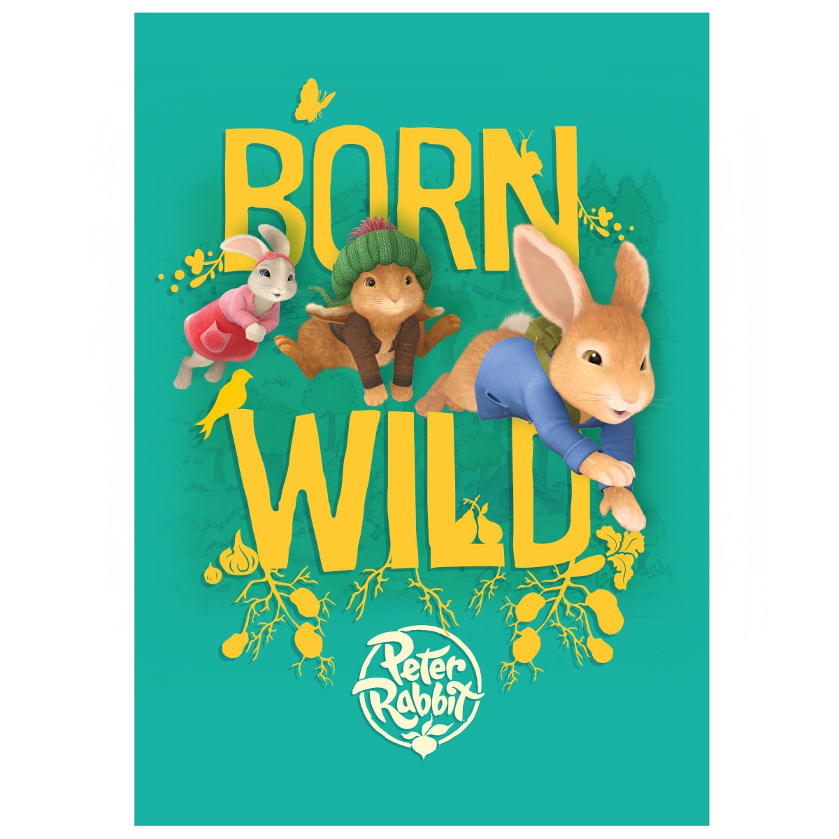 Peter Rabbit Born Wild Wall Sticker