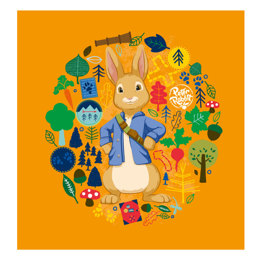 Peter Rabbit Adventure Trail Wreath Wall Sticker