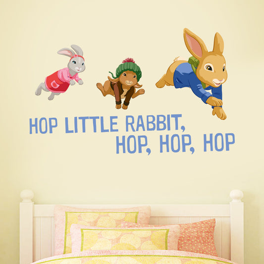 Hop Little Rabbit Hop Trio Wall Sticker