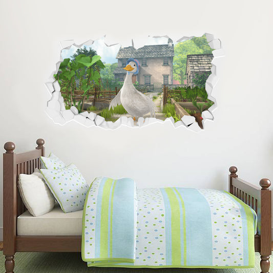 Jemima Puddle Duck Hill Top Farm Smashed Wall Sticker