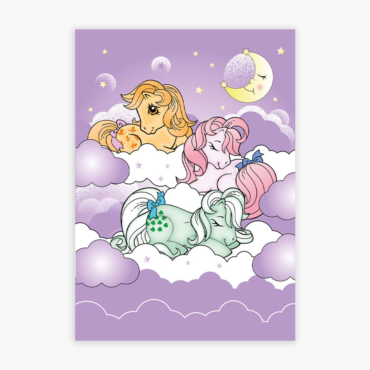 My Little Pony Print - Purple Clouds Design