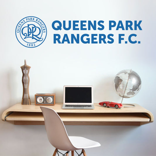 Queens Park Rangers Crest Club Name Wall Sticker Vinyl