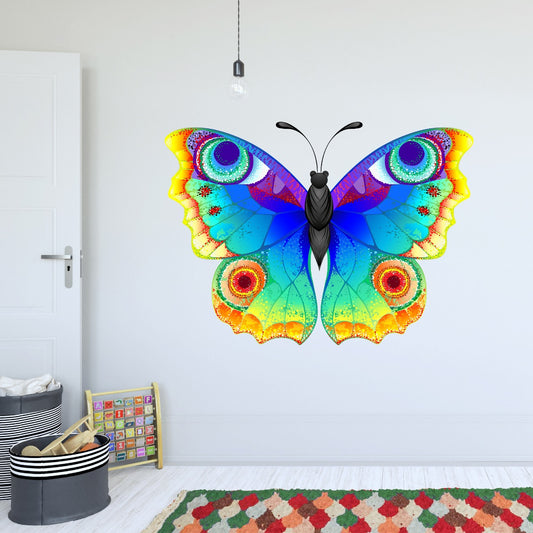 Rainbow Wall Sticker - Rainbow Butterfly