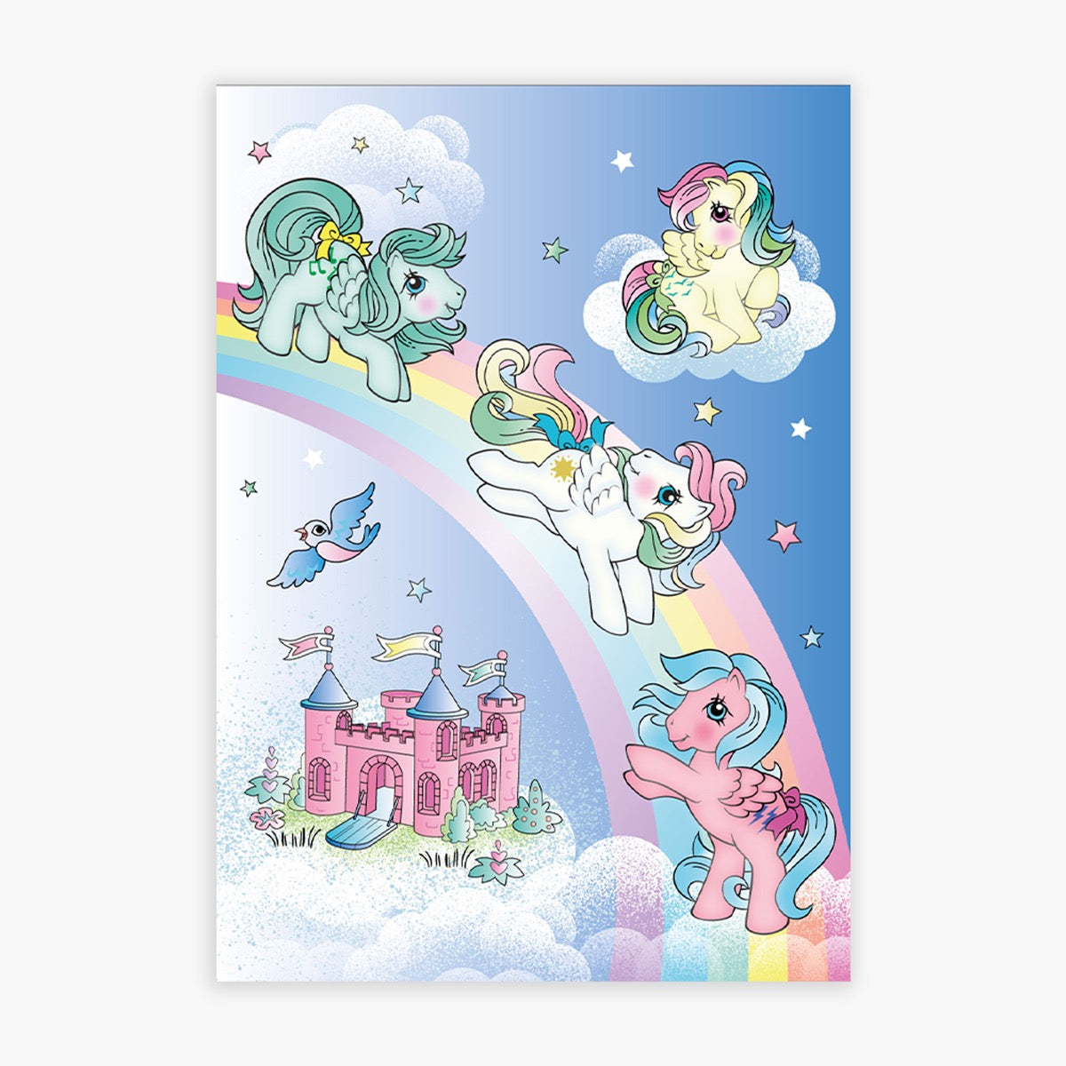 My Little Pony Print - Rainbow Castle Design
