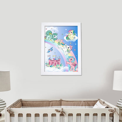 My Little Pony Print - Rainbow Castle Design