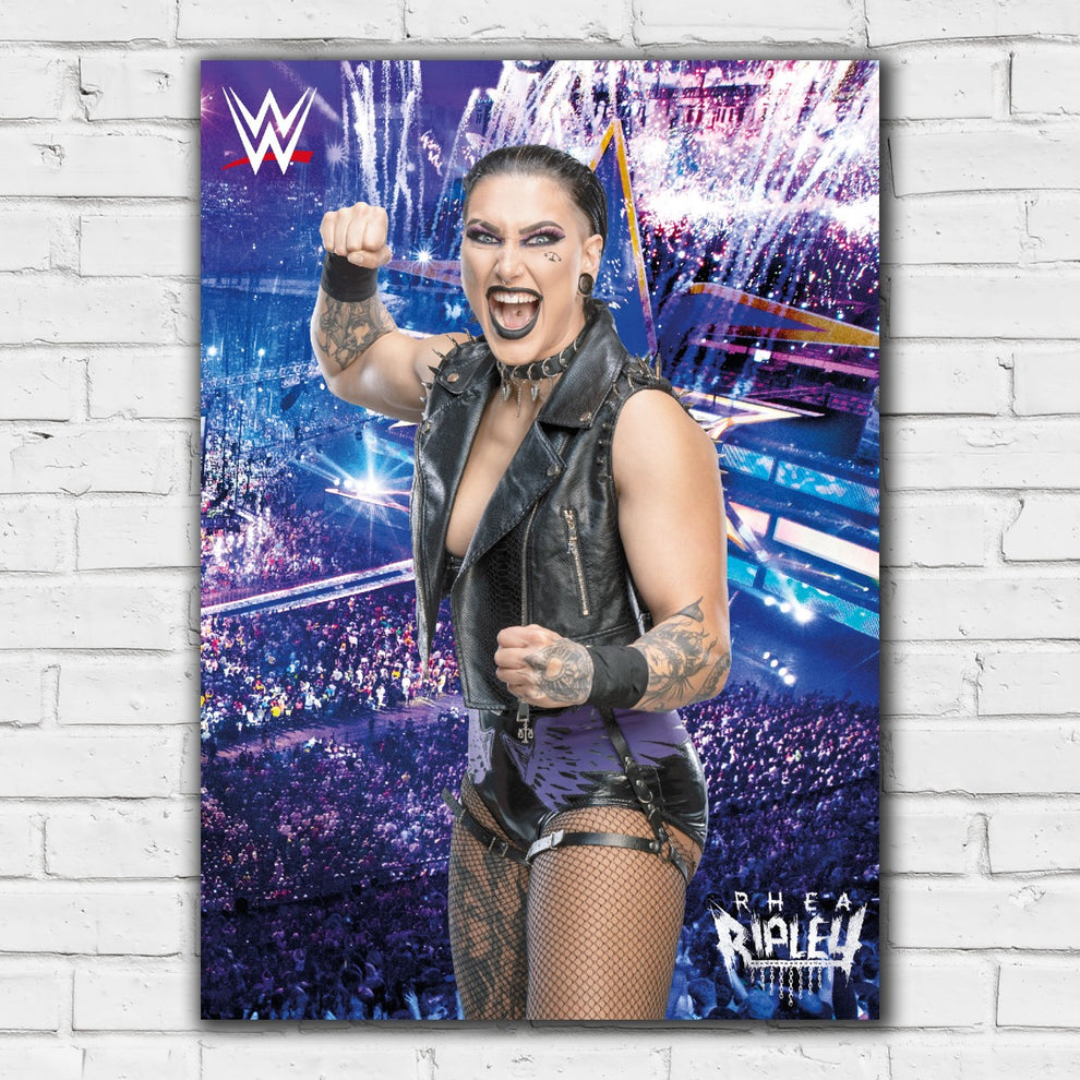 WWE Print - Rhea Ripley Crowd Poster – www.themed.co.uk