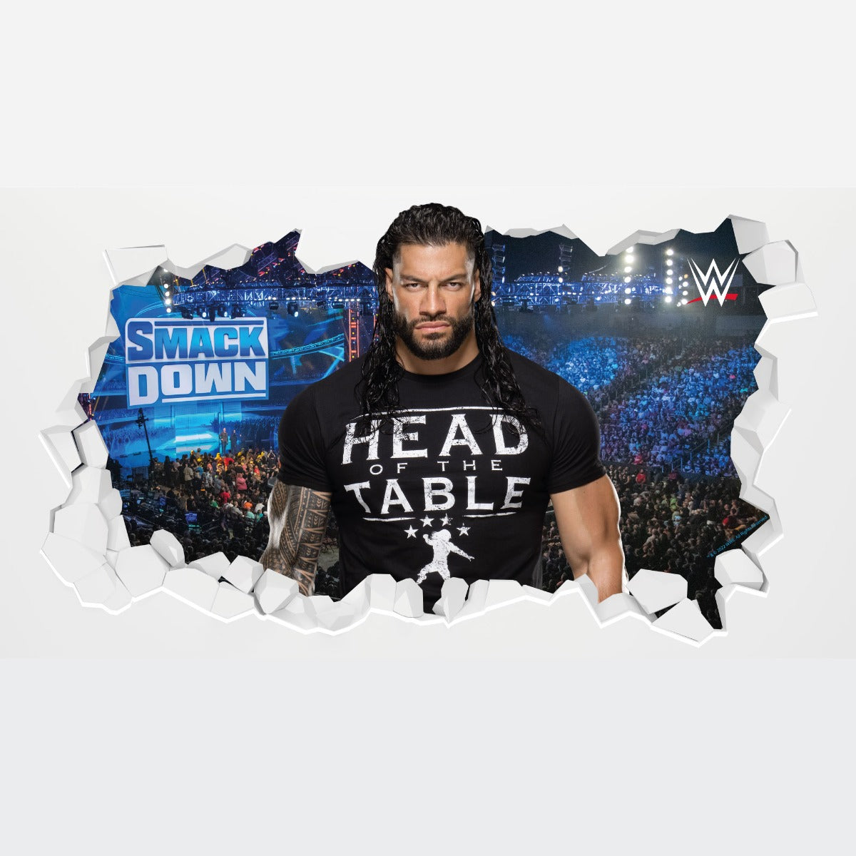 WWE - Roman Reigns Broken Wall Sticker