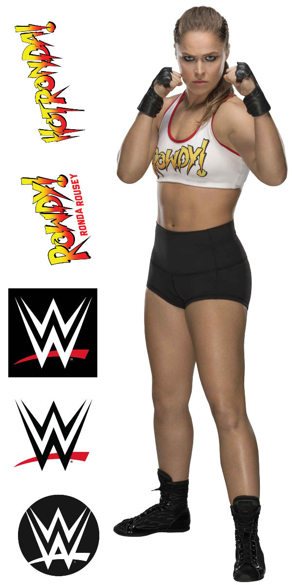 WWE - Ronda Rousey Wrestler Decal 1 + Bonus Wall Sticker Set