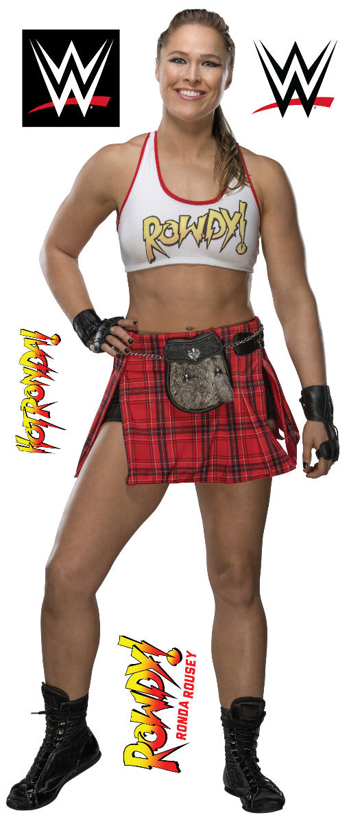 WWE - Ronda Rousey Wrestler Decal 2 + Bonus Wall Sticker Set