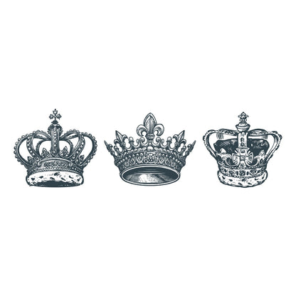 King Charles Coronation Royal Crown Wall Sticker Set