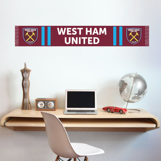 West Ham United Bar Scarf Wall Sticker